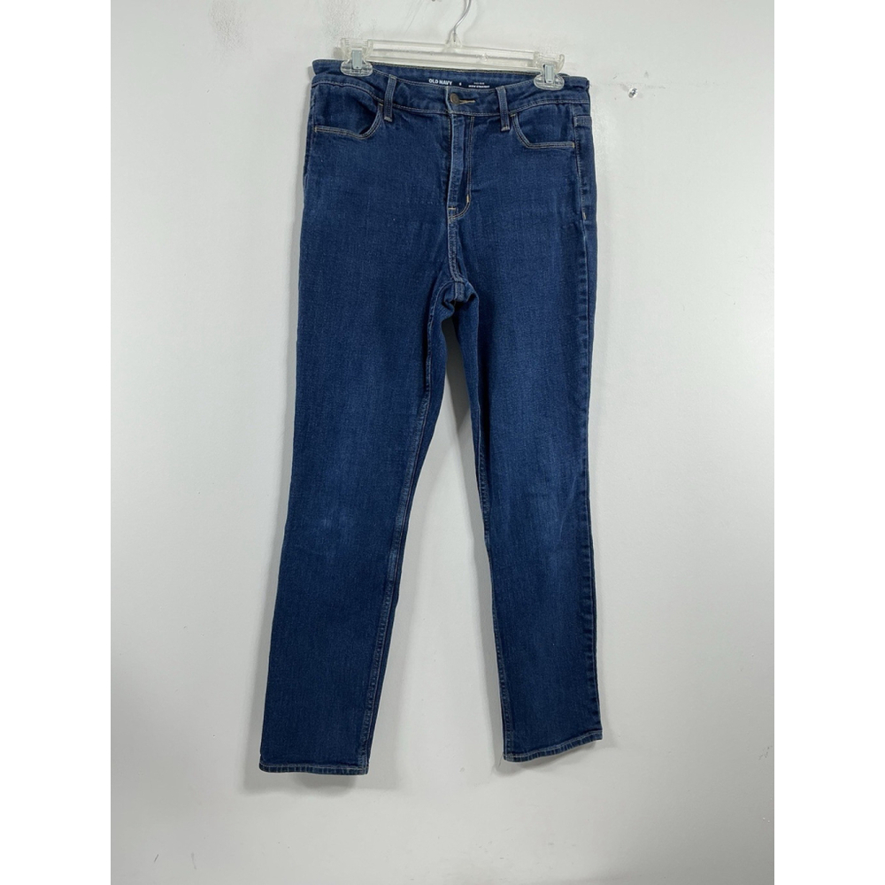 Womans Excellent Condition Old Navy Wow Straight Blue Jeans Size 6 0172/A-5
